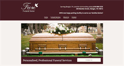 Desktop Screenshot of fiorefuneralhome.com